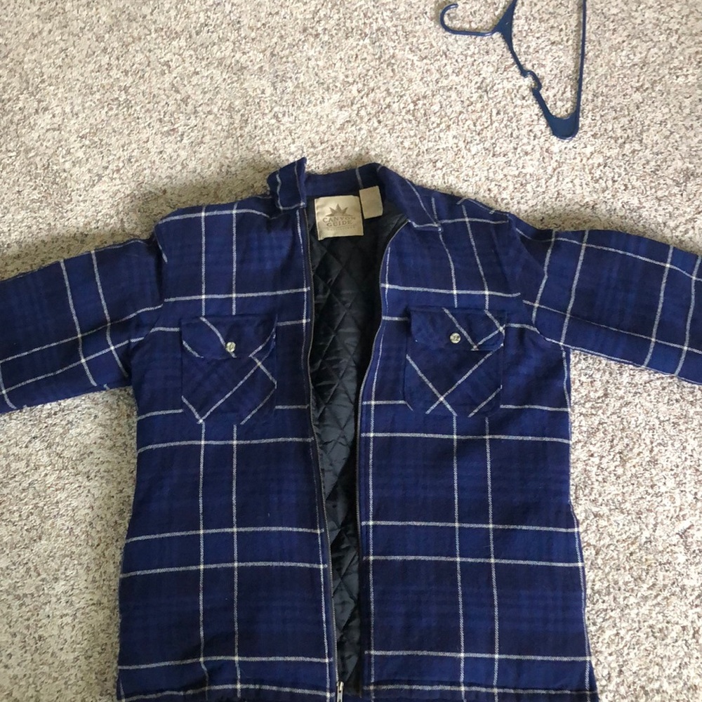 Blue flannel jacket Canton Guide outfitters